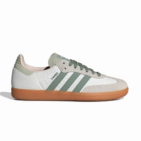 Wmns Samba OG 'White Silver Green' Distinctive cushioning