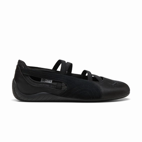 Anti Static Material Asymmetric Lacing Wmns Speedcat Ballet 'Satin PUMA Black'