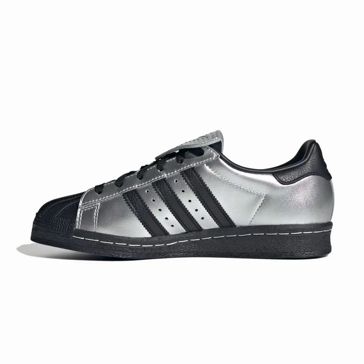 Wmns Superstar 82 'Metallic Silver Black' Modern Flair Ergonomic Contour Shape