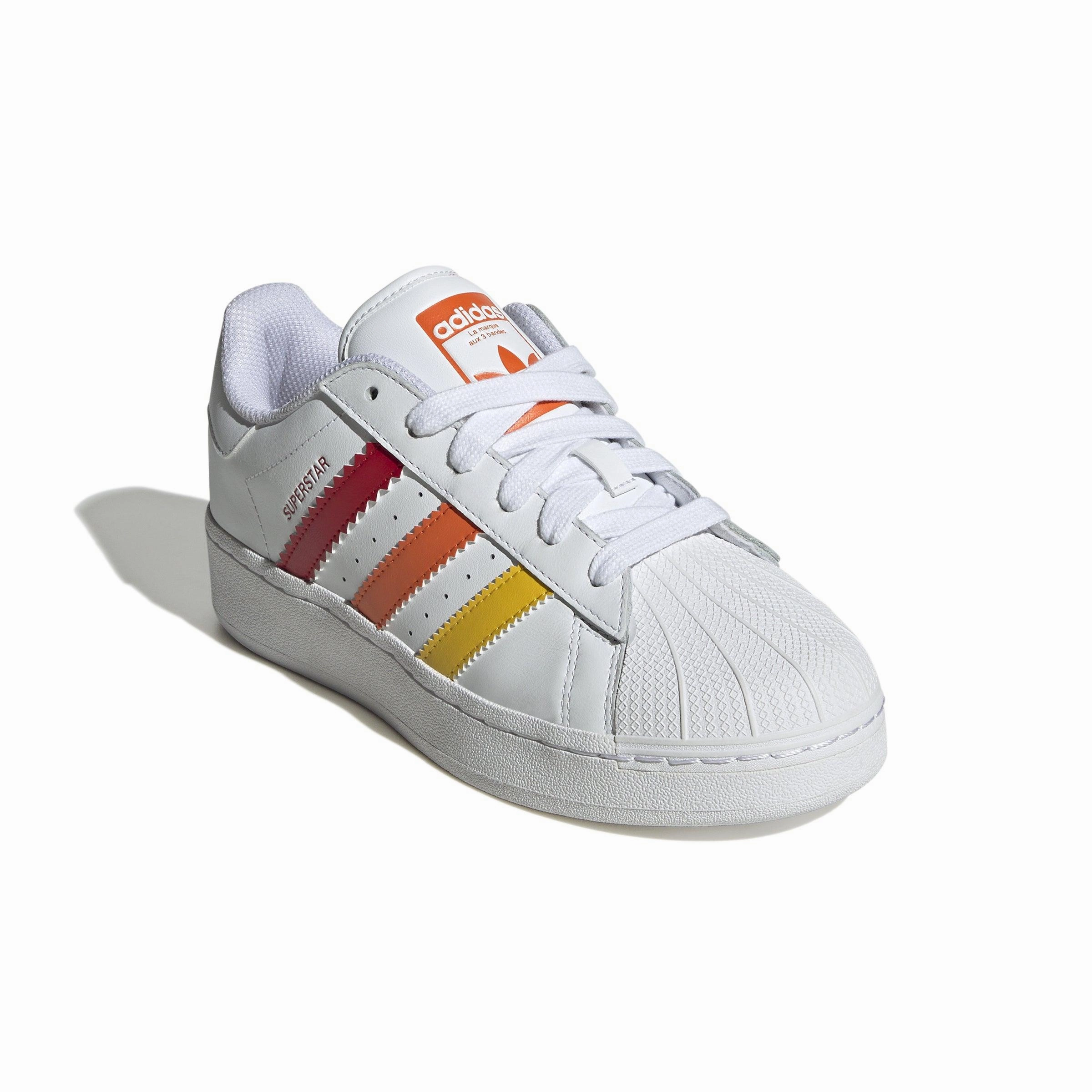 sole - type Durable Stitching Techniques Wmns Superstar XLG 'White Multi-Color'