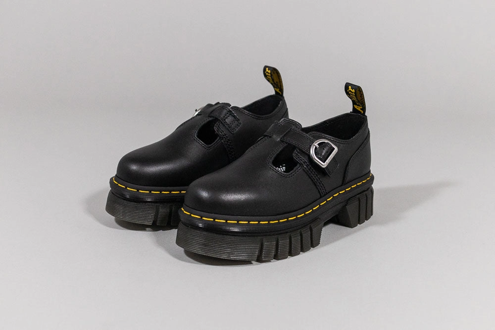 Women's Dr. Martens Audrick Platform Mary Jane - 30685001 Ground Force Durable Shell All Day Wear