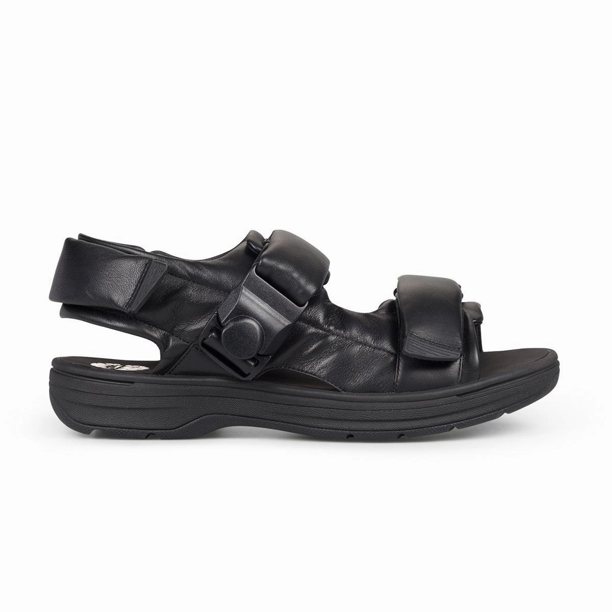   Martine Rose Sandal 'Black Leather' Asymmetric Lace Configuration