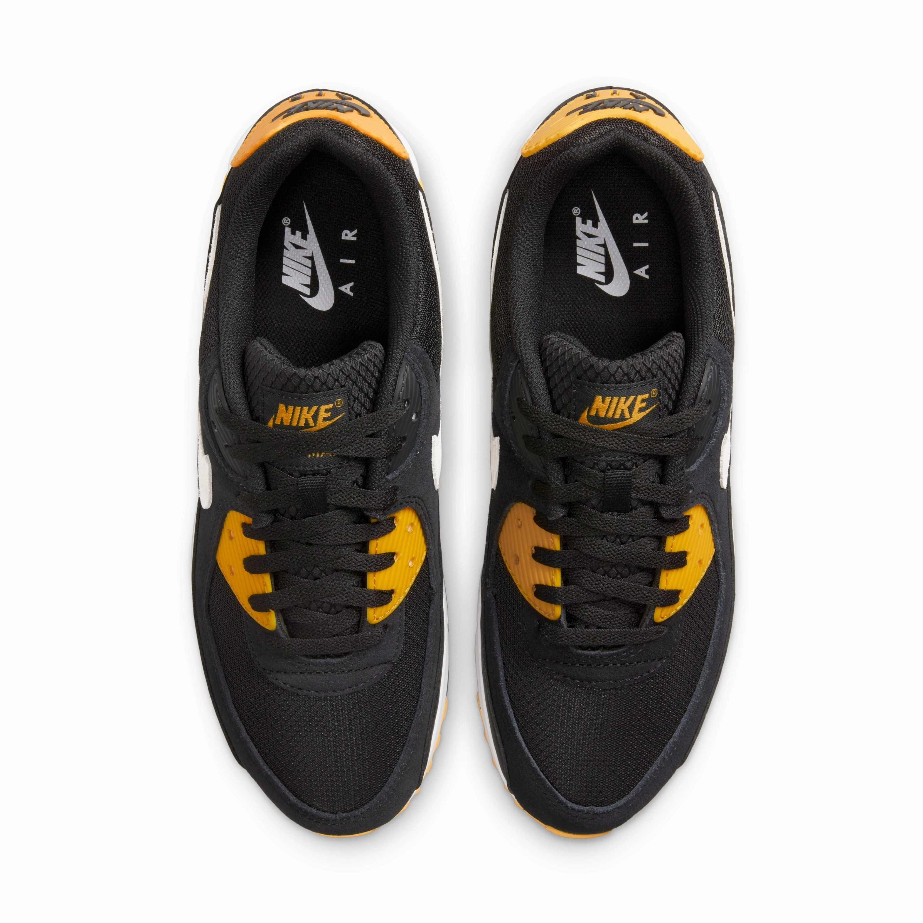 side - zip Air Max 90 'Black University Gold'