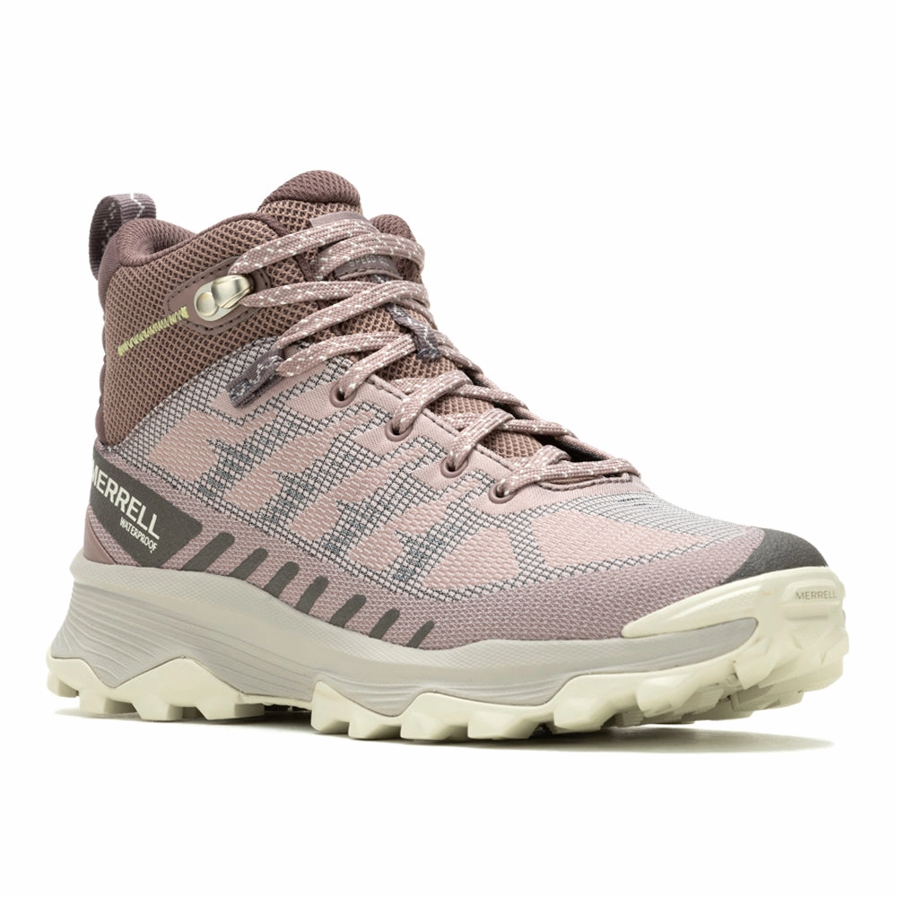 Speed Eco Mid Waterproof Round Toe Hiking Boots All-weather shock absorption festival