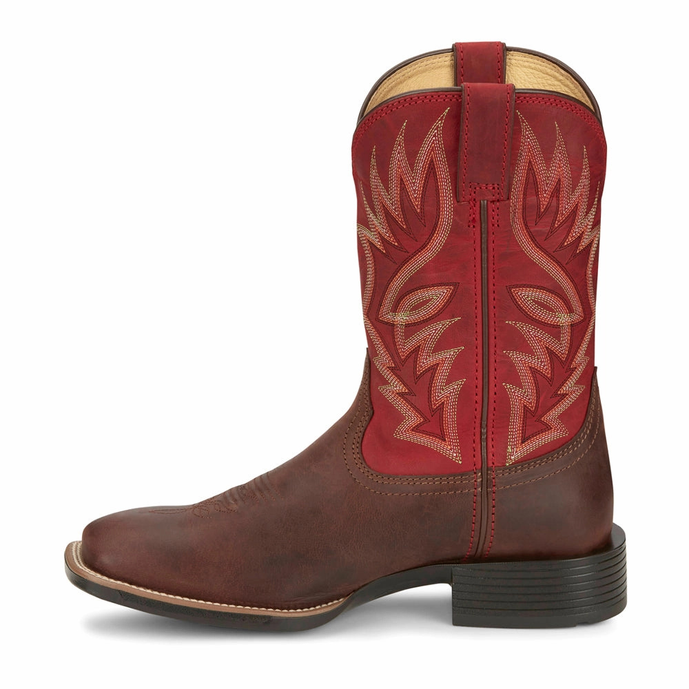Zeke 11 Inch Square Toe Cowboy Boots Anti-static Ready Use