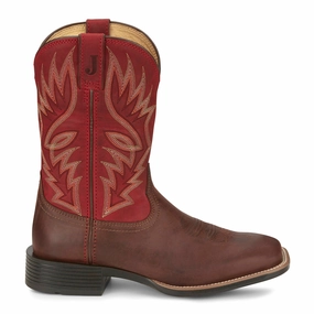 Zeke 11 Inch Square Toe Cowboy Boots Flexible TPU Shank