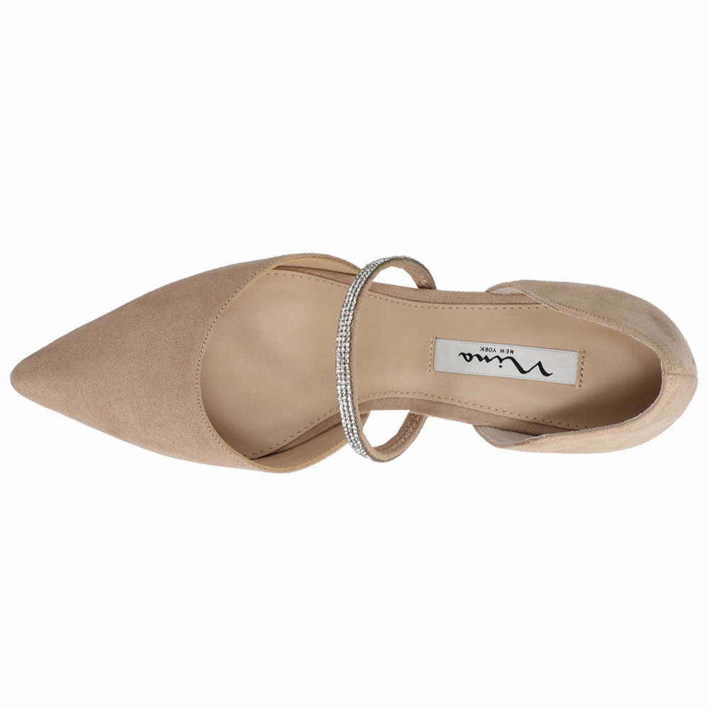 Brystol Rhinestone Pointed Toe Evening Pumps Flats Quick design